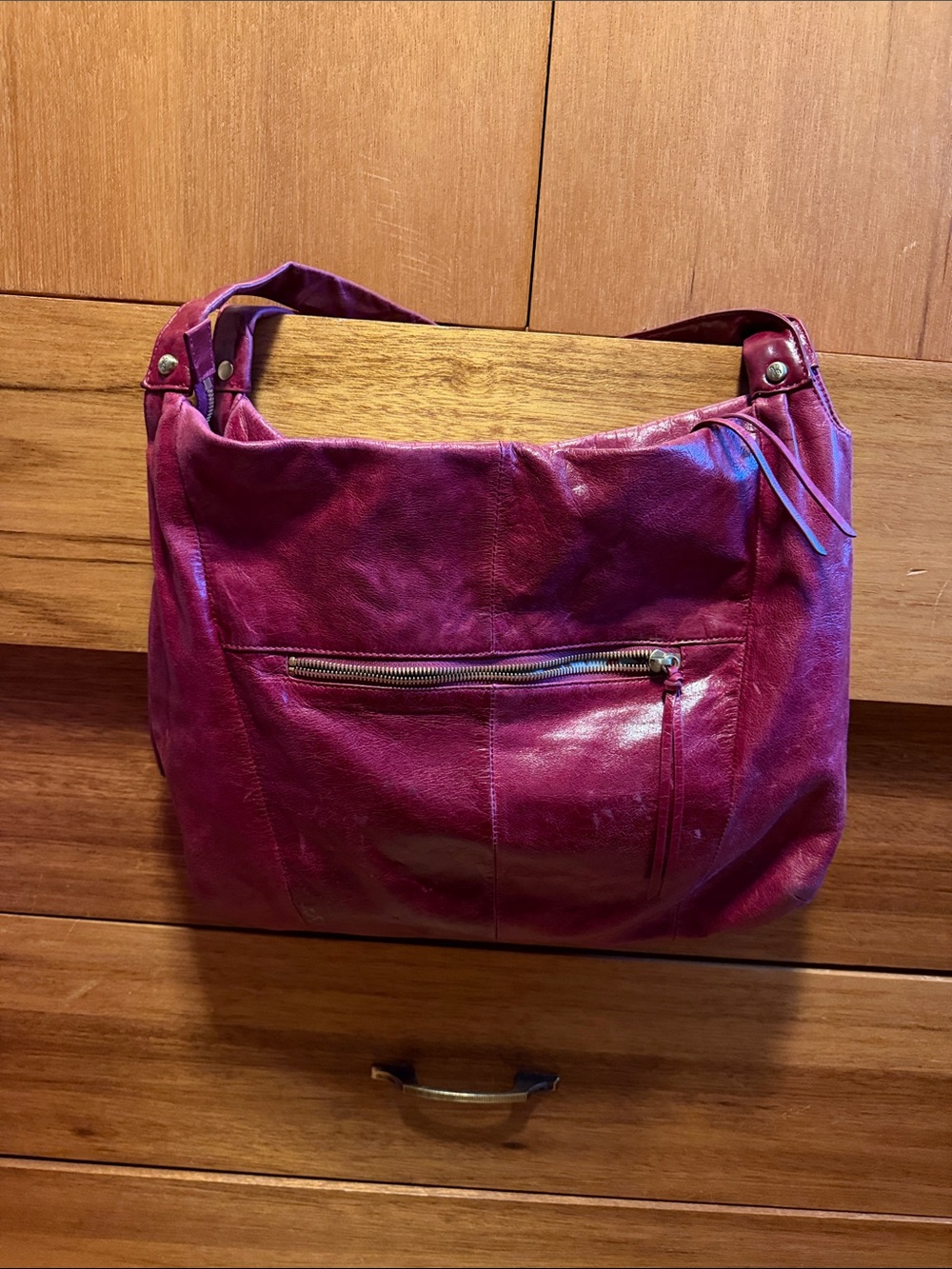 Cranberry Hobo Purse